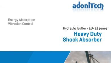 Adonitech Heavy Duty Hydraulic Buffer ED-E1 Series catalog cover
