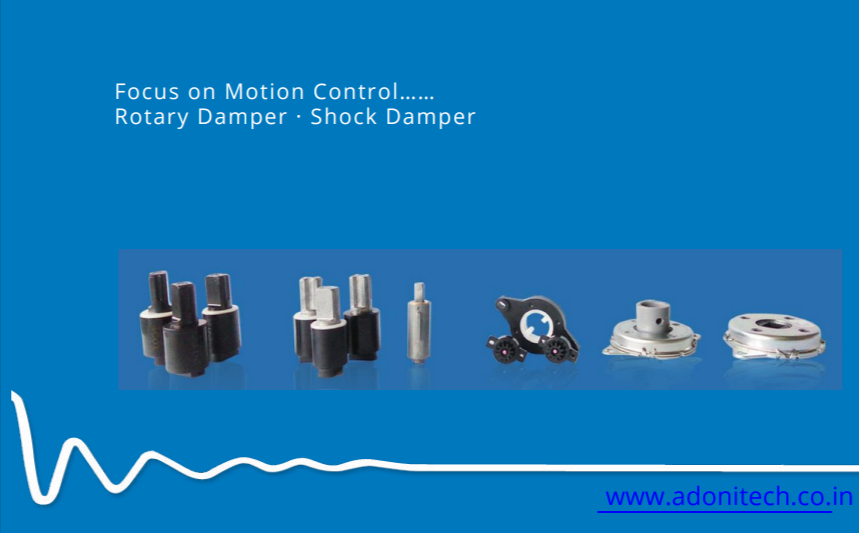 Catalogue cover of Adonitech rotary damper and shock damper solutions