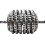 Compact and lightweight Adonitech wire rope isolator for easy installation