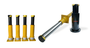 Adonitech hydraulic crane buffers for heavy machinery ensuring safe operations in India