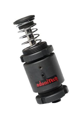 Adonitech adjustable hardness shock absorber for industrial machinery and damping applications